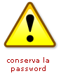 conserva la password